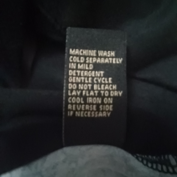 DG2 Diane Gilman Black Combo Hi-Low Hem Peplum Top Plus Size 1X - Picture 10 of 11